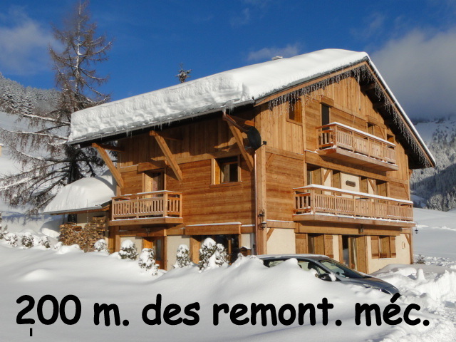 Façade sud-ouest en hiver