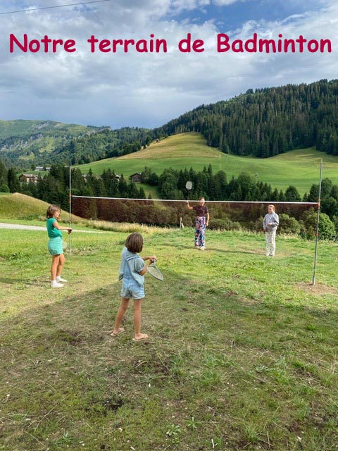 Terrain de badminton