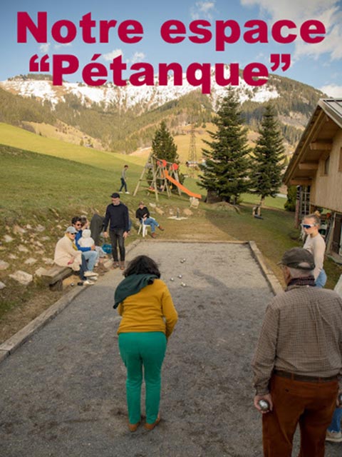 Espace pétanque